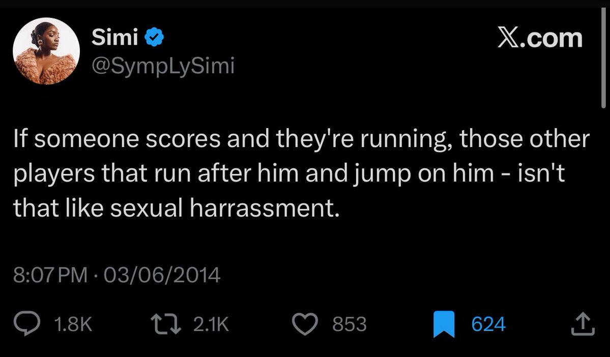 This one still day muzz me, like why will you think such