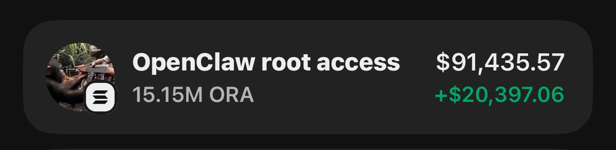 $ORA is printing massive profits on my Alpha telegram group 🏆🚀🚀

If you’re in my  tg group your copy trade would have been on same profit as I am.

Ca: 2VL7wHM8zkSzKQqKrzLAu3ahtThmTNXEaEbCPBEqpump
