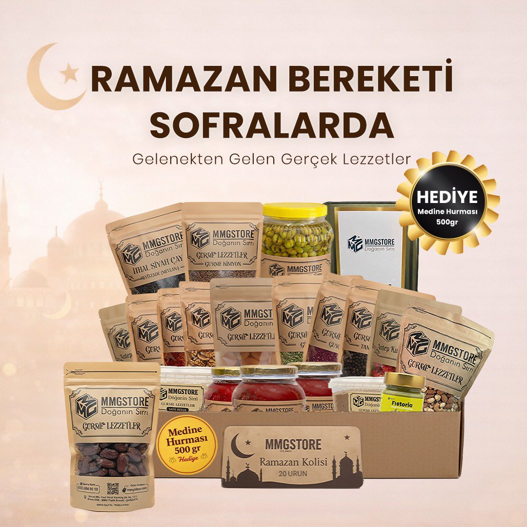 mmgfistik's tweet photo. Geleneksel lezzetleri, zarif sunum ve özel seçilmiş içeriklerle bir araya getirdik.

Bu Ramazan Paketi; kaliteyi, şıklığı ve lezzeti bir arada arayanlar için hazırlandı.

✨ Seçkin yöresel üreticiler
✨ Katkısız ve doğal içerik
✨ Prestijli sunum

Hem kendi sofranız hem de değer verdiğiniz kişiler için fark yaratan bir Ramazan hediyesi…

Bu sadece bir erzak paketi değil, özenle hazırlanmış bir Ramazan deneyimi.

🎁 Kurumsal gönderim için de uygundur
📦 Özenli paketleme & hızlı teslimat

👉 Kaliteyi tercih edenler için sınırlı sayıda üretildi

 👉 https://t.co/0fvCZL00Zc