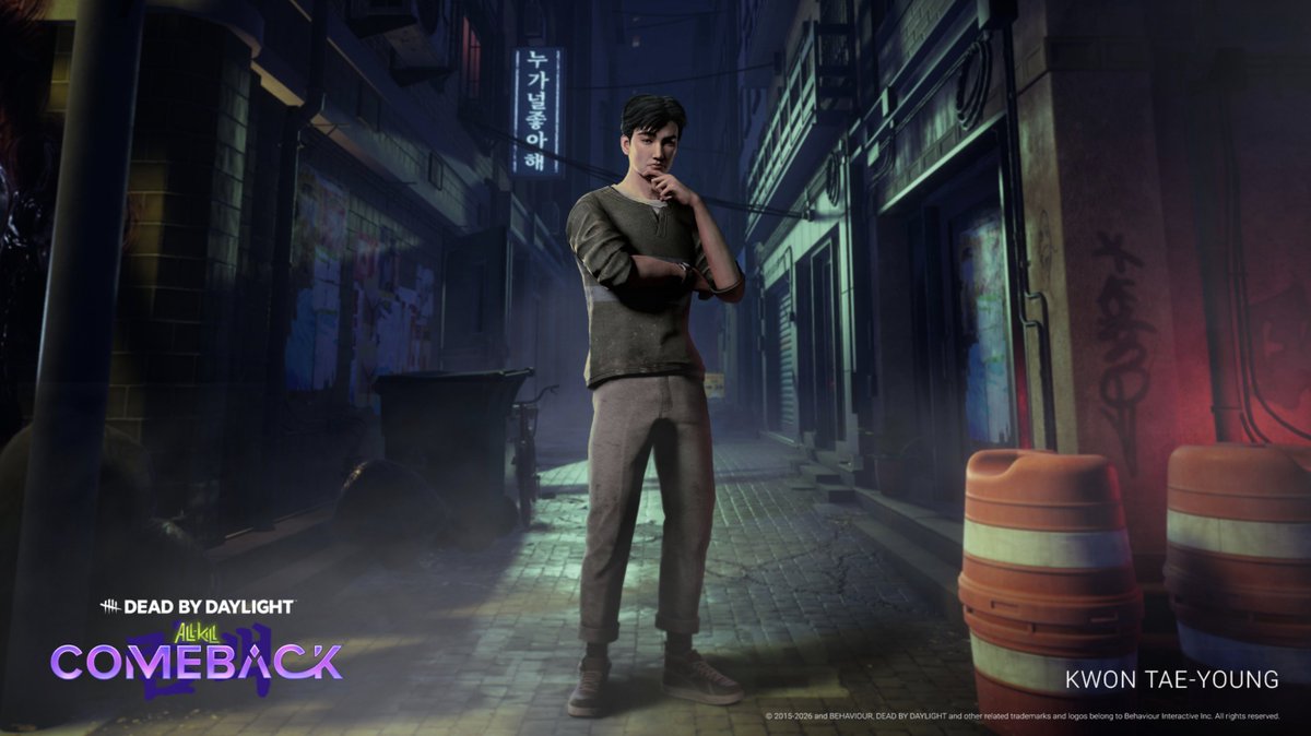 dbd_kamigame's tweet photo. 【新サバイバー「クォン・テヨン」実装】

9.5.0PTBにて、新サバイバー「クォン・テヨン」が実装されます！

■固有パーク
フロー状態
秘密の場所
先読み

▼新サバイバー「クォン・テヨン」の固有パークと声優  
https://t.co/bU1SoBqbbv 
#DbD
