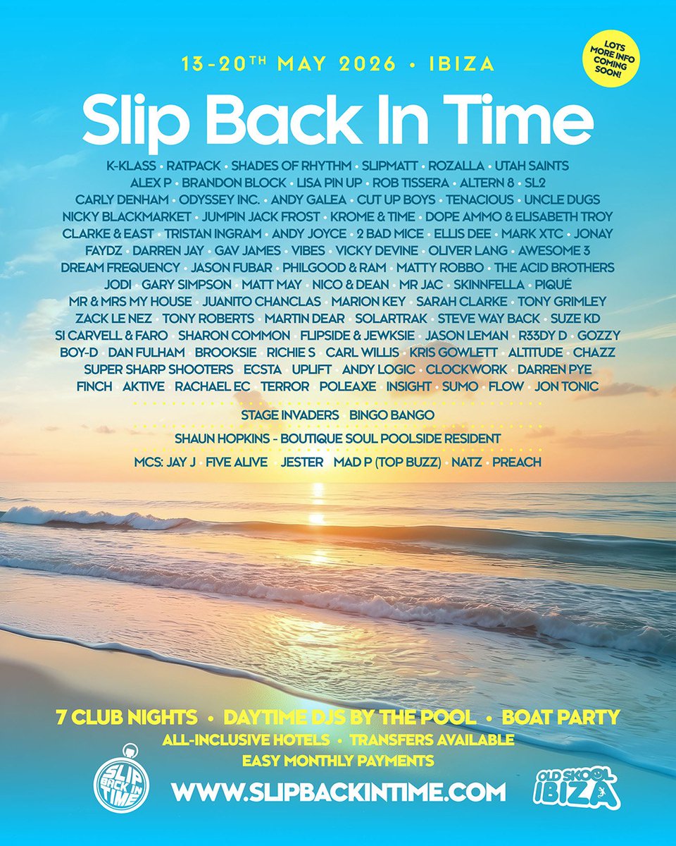 Slip Back In Time 💙 Old Skool Ibiza tweet media
