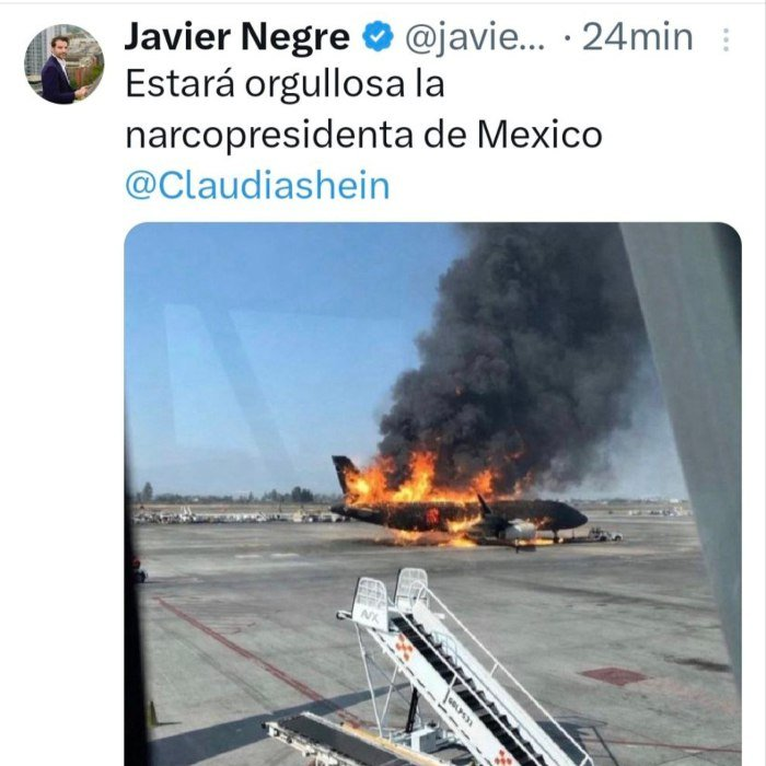 CarlosVZenteno's tweet photo. Como siempre, el gachupín de la infodemia @javiernegre10 compartiendo fake news. Con razón en España fue condenado por inventar noticias.

Que divertido ver que la única propuesta de la derecha es la mentira y la calumnia. https://t.co/HIEFZZYW6k