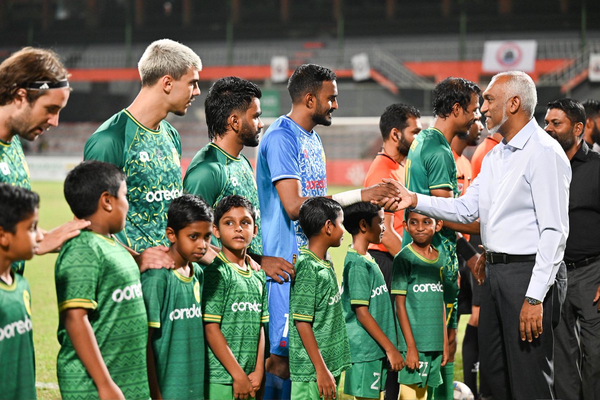 President Dr <a href="/MMuizzu/">Dr Mohamed Muizzu</a> attends the closing ceremony and final match of the President’s Cup 2026, held at the National Stadium.

The final featured Maziya Sports and Recreation and Odi Sports Club competing for the championship title, concluding this year’s prestigious national