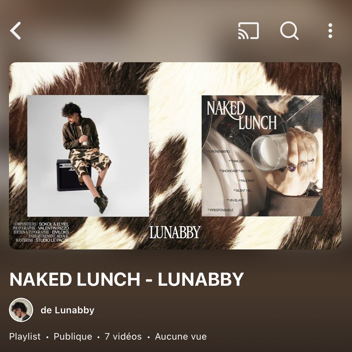 11 minutos tardes mais " NAKED LUNCH " est désormais également disponible sur YouTube 🤓☝🏻

Même si Soundcloud est une alternative beaucoup ne l’ont pas alors vaut mieux tard que jamais ! 🫶🏻

youtube.com/playlist?list=…