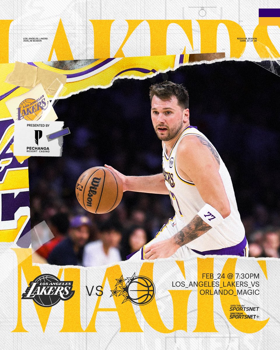 Tune in Tuesday
🕢: 7:30 PM
📺: @SpectrumSN
📲: Spectrum SportsNet+
📻: ESPN LA 710/980 KWFB
Presented by @PechangaCasino