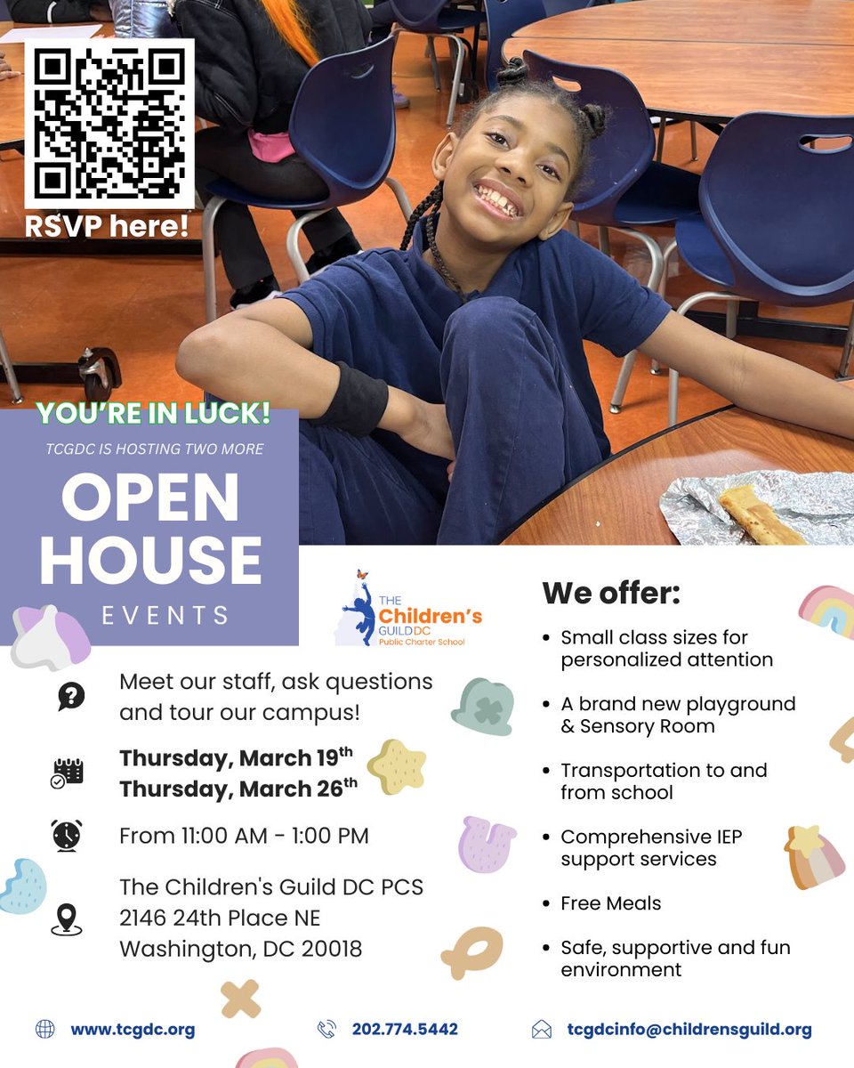 We are hosting two more open house this March, so you get the chance to meet our dedicated staff, tour the campus, and see what makes our community so special before you enroll your student. We can’t wait to meet you! RSVP HERE: ow.ly/KIF750YkkQO  🍀 🌟 🌈