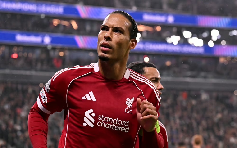 JamesWathland's tweet photo. Virgil van Dijk has somehow become underrated.

He’s been our best player since he walked through that door, and at 34, one ACL later, he’s still the best centre-back in the world. #LFC https://t.co/sNLZQxczbd