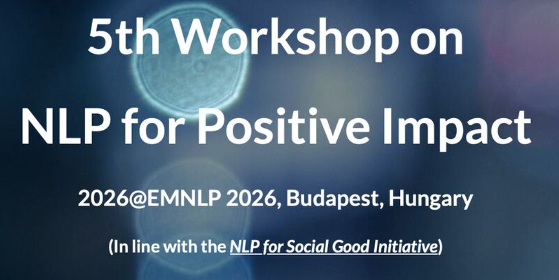 michigan_AI's tweet image. 🗓️Mark your calendars for the 5th edition of the #NLP for Positive Impact Workshop @NLP4PosImpact at #EMNLP2026!

Thrilled that Michigan AI's @radamihalcea joins the Steering Committee and @AnganaBorah2 is part of the Organizing Committee! #WomenInSTEM

sites.google.com/view/nlp4posit…