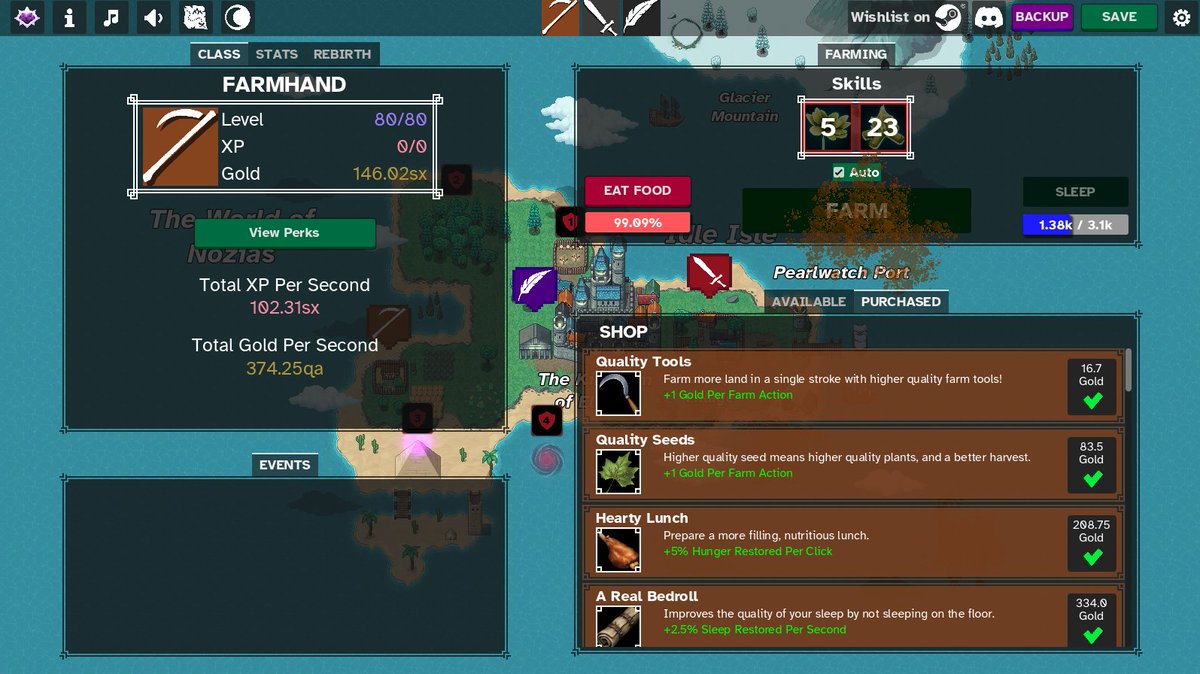 highfantasyidle's tweet photo. Day 1 of HFI's Class Showcase, starting with the Farmhand!

The Farmhand class is a clicker-style class with idle automation and active skills to trigger for huge bonuses. The numbers really go up on this class! Rumor has it that there's a secret book to eventually dig up? https://t.co/jcqkmFjXjp