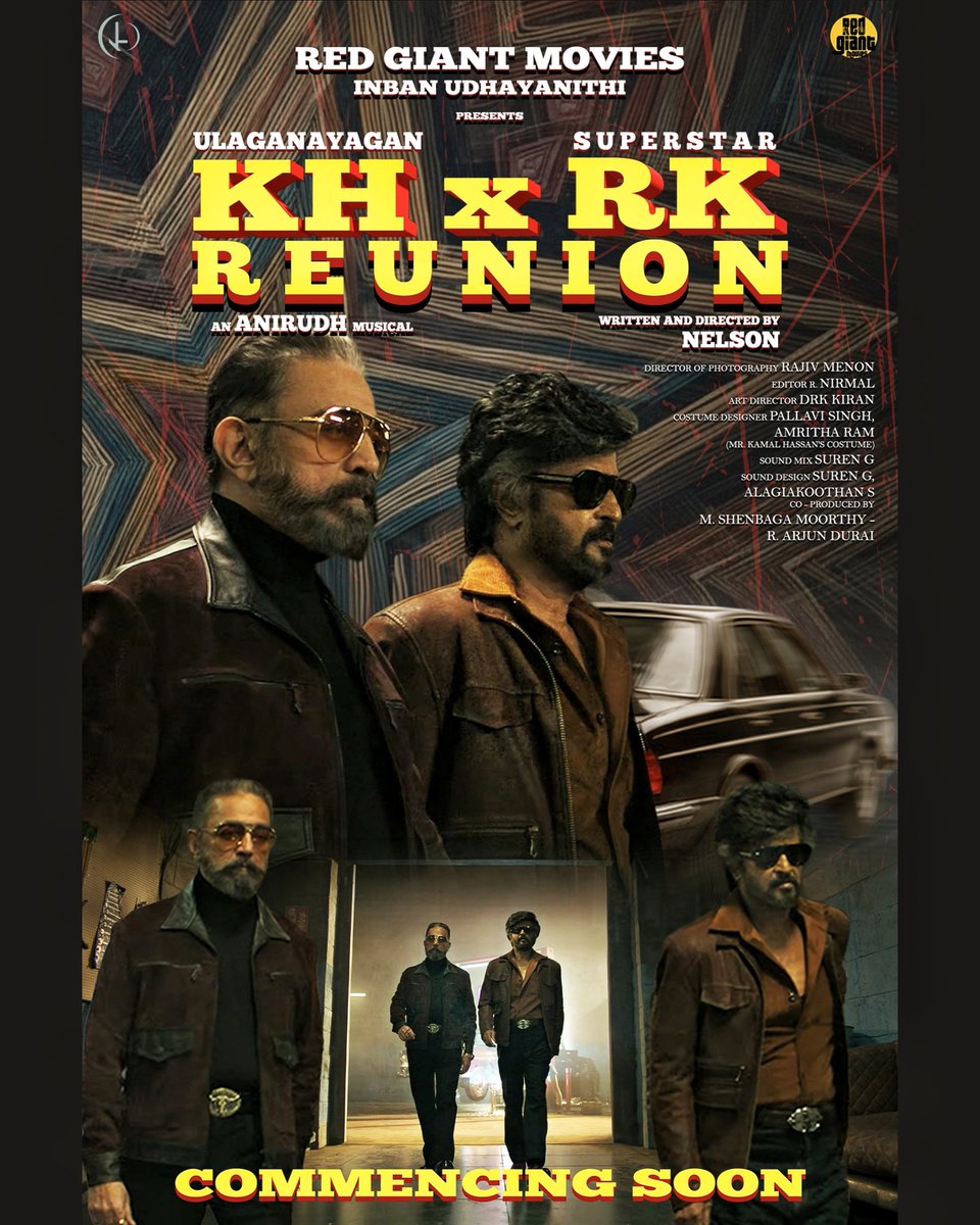 BossKenson's tweet photo. Yes, Some pictures just hit different 💥💥

Famade Poster
#kenzle

#KHxRK @ikamalhaasan @rajinikanth @Nelsondilpkumar @anirudhofficial @DirRajivMenon @Nirmalcuts @KiranDrk #PallaviSingh @amritharam2 @valentino_suren @alagiakoothan @MShenbagamoort3 @arjundurai #RedGiant17 ✨ https://t.co/2PFofNGIOY