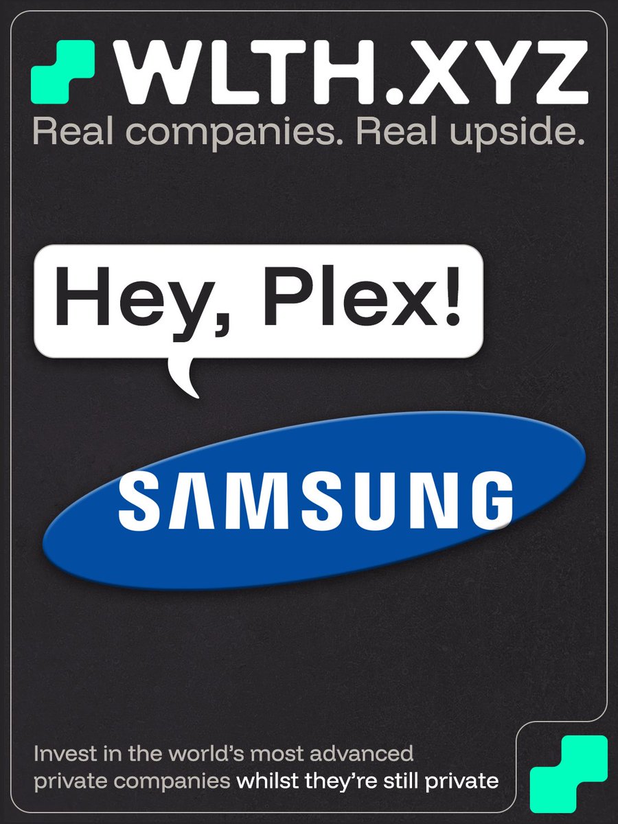 Perplexity just landed on one of the largest smartphone distributors on the planet.

Samsung Electronics is embedding <a href="/perplexity_ai/">Perplexity</a> as a core, system-level agent inside Galaxy AI.

Not an app.
Not a widget.
Operating system level.

WLTH brings you these opportunities
BEFORE the