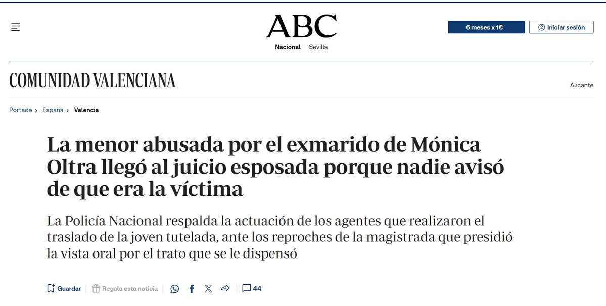 Os recuerdo que la víctima llegó ESPOSADA a declarar ante la juez.