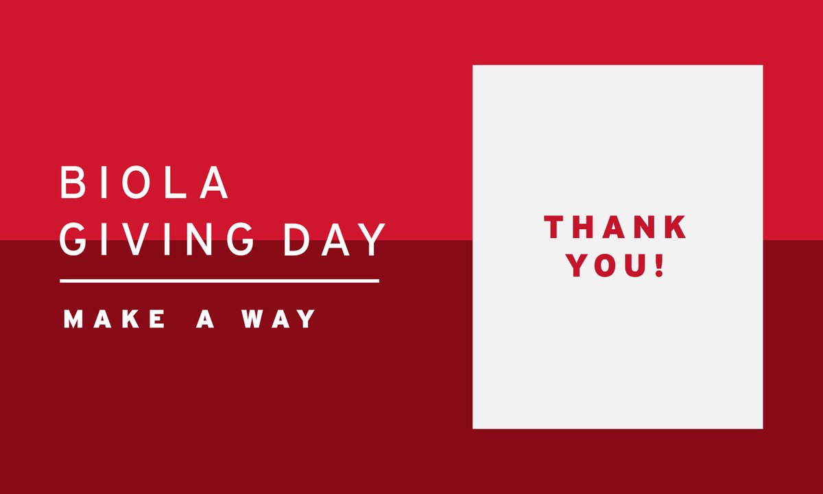 Biola University tweet media