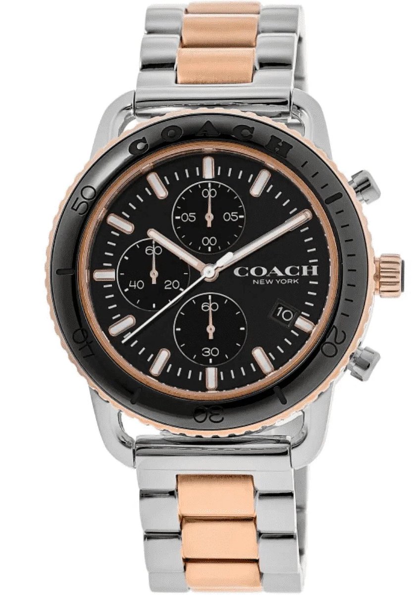 god_swayy's tweet photo. COACH CRUISER CHRONOGRAPH 
TWO-TONE STAINLESS STEEL WATCH
🚨¢2800
☎️0242375533 https://t.co/Oi2weIe9VL