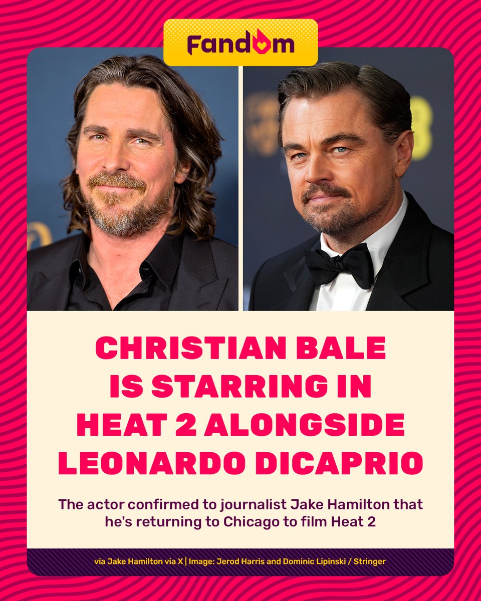 getFANDOM's tweet photo. Christian Bale is officially going to be in Heat 2 🔥 https://t.co/nZnblLTnqM