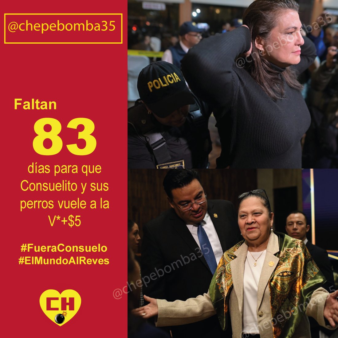 Mi gente… este me lo tenía guardado 😤

Nuestro país está al revés 🔄🇬🇹

👉 Gente honrada y decente siendo cateada por la policía 🚔
👉 Y corruptos confesos, protegidos por esa misma policía 🛡️🐀

¿En qué momento normalizamos eso?
¿En qué momento dejamos que la justicia se