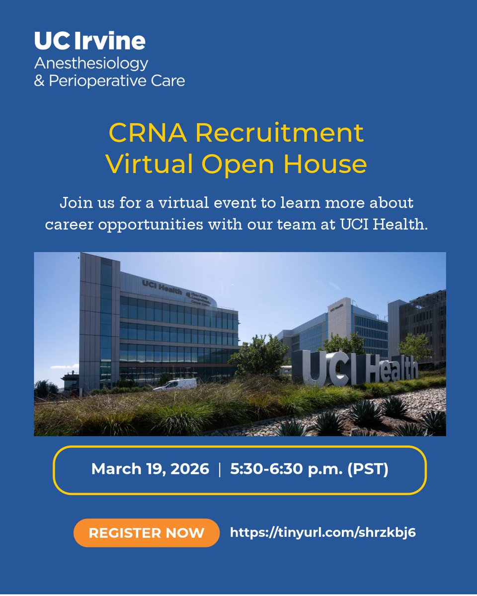 UC Irvine Anesthesiology & Perioperative Care tweet media