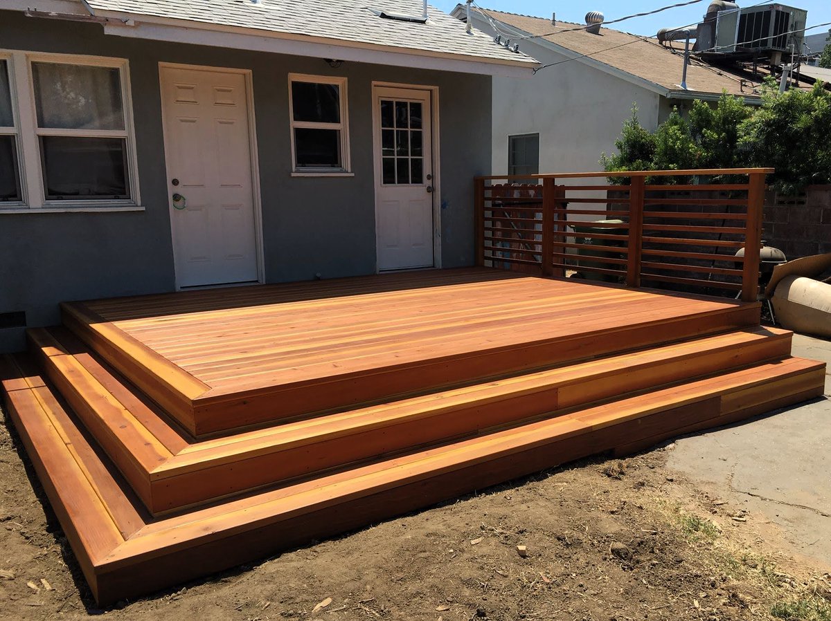 Clean lines and warm redwood. 🪵✨ These wrap-around stairs completely transformed this LA backyard into a functional masterpiece. Built for durability, designed for the view. 🛠️🏡

CSL #907689

#YourDeckBuilder #RedwoodDeck #LosAngeles #OutdoorLiving