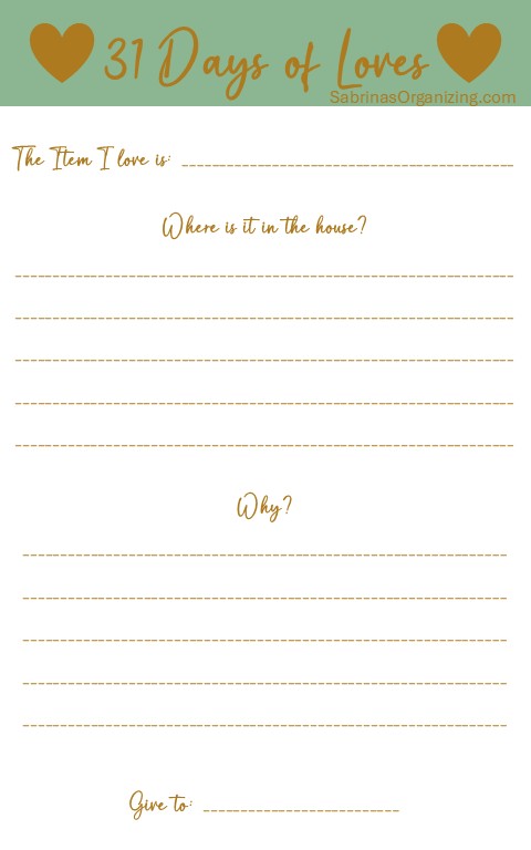 SMQorg's tweet image. Ready to simplify your life? Downsizers, parents, and anyone overwhelmed by stuff—try the 31 Days of Love Challenge! Find joy in what you keep and clarity in what you let go. Take the challenge: sabrinasorganizing.com/31-days-of-lov… 
#Declutter #Minimalism #Downsizing #Organizing #Simplicity