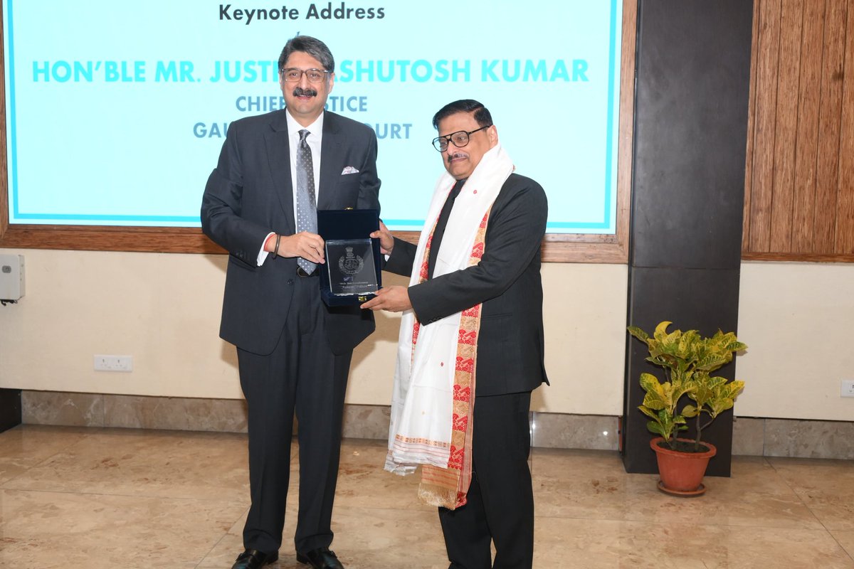 assampolice's tweet photo. The Assam Police Sishu Mitra Programme, Keynote Address on “Institutionalising Child Friendly Practices Across the Justice Delivery Chain” was delivered today, by the Chief Justice of the Gauhati High Court, Hon’ble Mr. Justice Ashutosh Kumar. 

He underscored that children are citizens of the present and that empathy & participation must anchor the implementation of child rights.

DGP Shri @HardiSpeaks in his address, reaffirmed Assam Police’s continued commitment to strengthening child-friendly practices at every stage in coordination with all stakeholders.

The programme was held in collaboration with UNICEF and UTSAH, with the presence of Hon’ble Judges, POCSO Court Judges, and senior stakeholders.

#AssamPoliceSishuMitra 

@himantabiswa

@UNICEFIndia
@utsahassamOrg