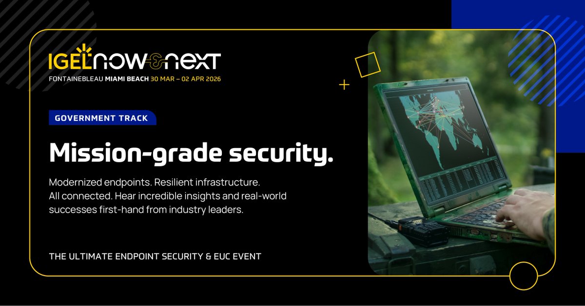 In the public sector, there’s no room for risk.🌐

Now &amp; Next 2026 brings together insights driven by security architects, policymakers, and IT leaders to explore how government and public institutions are building secure, scalable infrastructure with Zero Trust, compliance-first