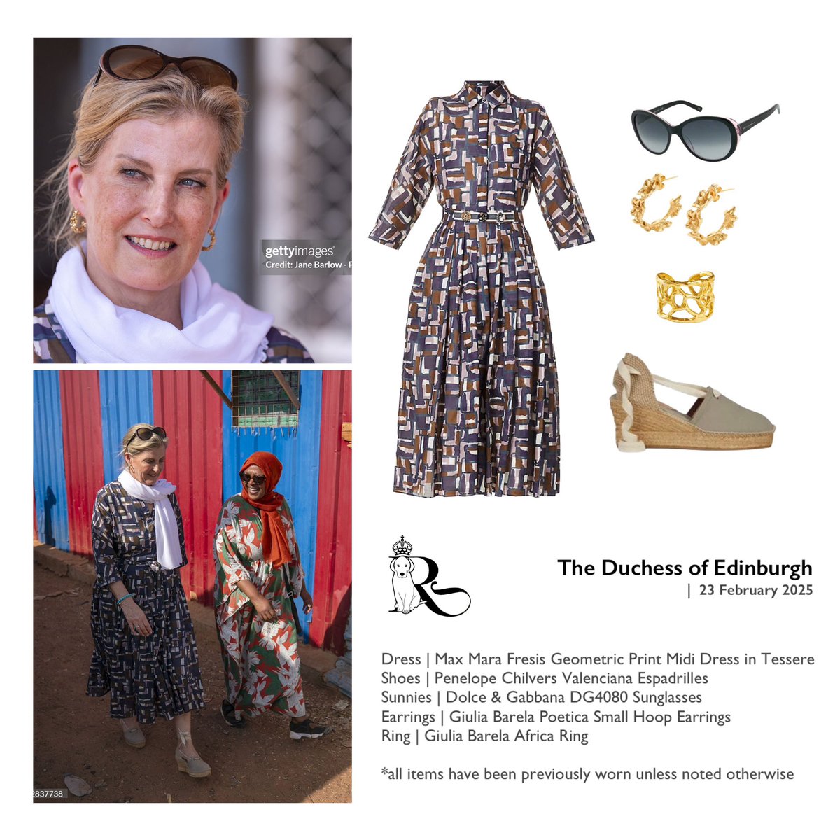 Remisagoodboy's tweet photo. Thanks Mariana!

I am so happy to see that HRH The Duchess of Edinburgh is receiving proper press for her visit to Somalia.

Super Sophie was photographed during a visit to a Somali village in Lower Shabelle, which is home to the families of Somali soldiers, on day one of her visit to Somalia