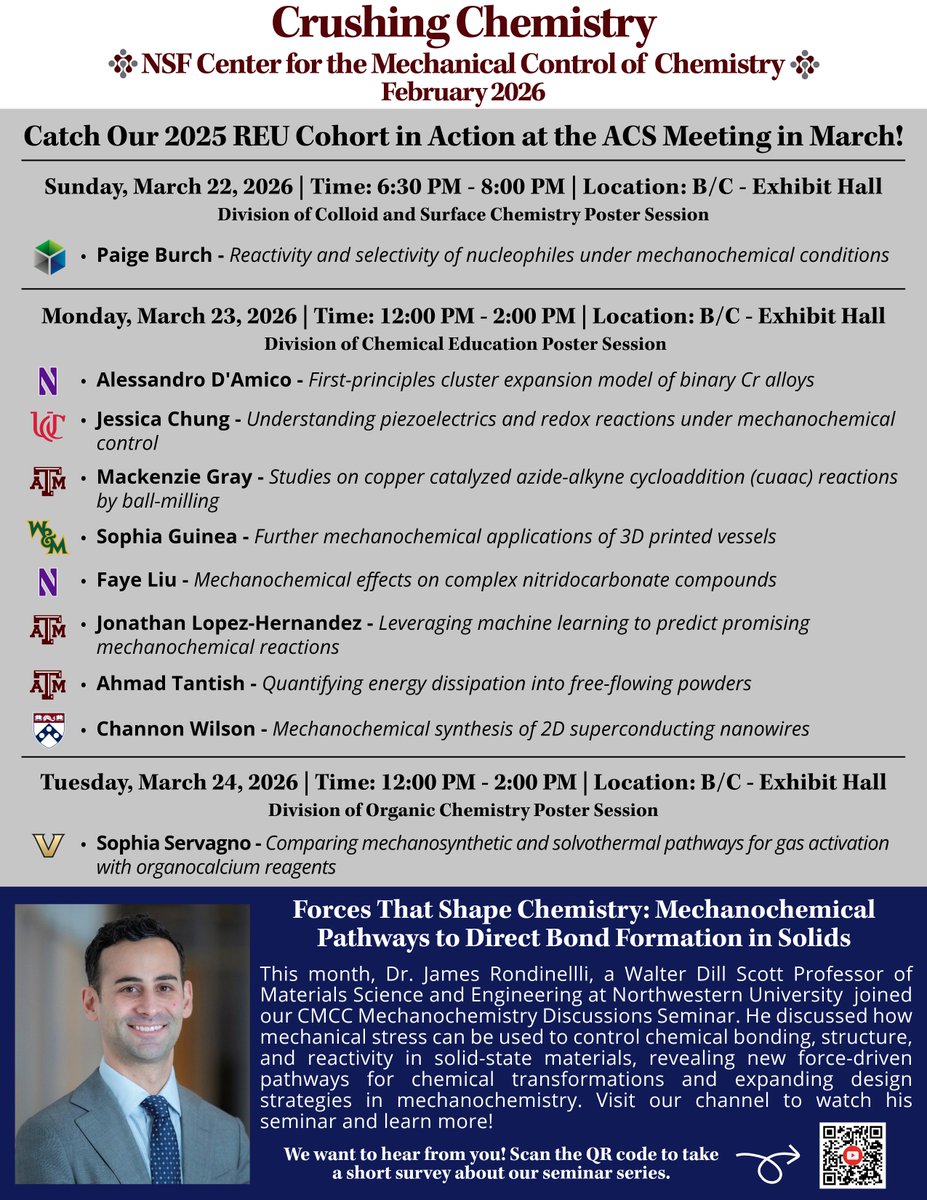 NSF Center for the Mechanical Control of Chemistry tweet media