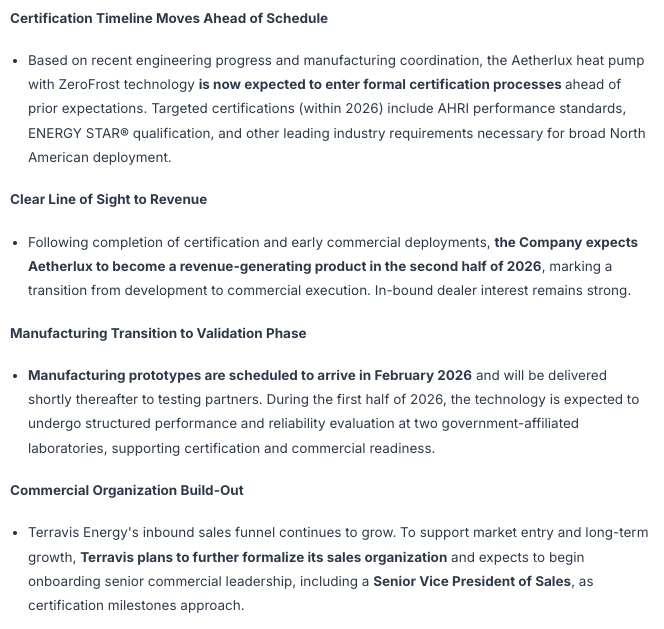 og_tigress's tweet image. $WKSP #advertisement

Less than 2 weeks ago, Worksport confirmed a government evaluation and certification acceleration of the Aetherlux™ heat pump for a potential long-term supply deal. What this will bring is a path to AHRI, Energy Star Certification and the second half of