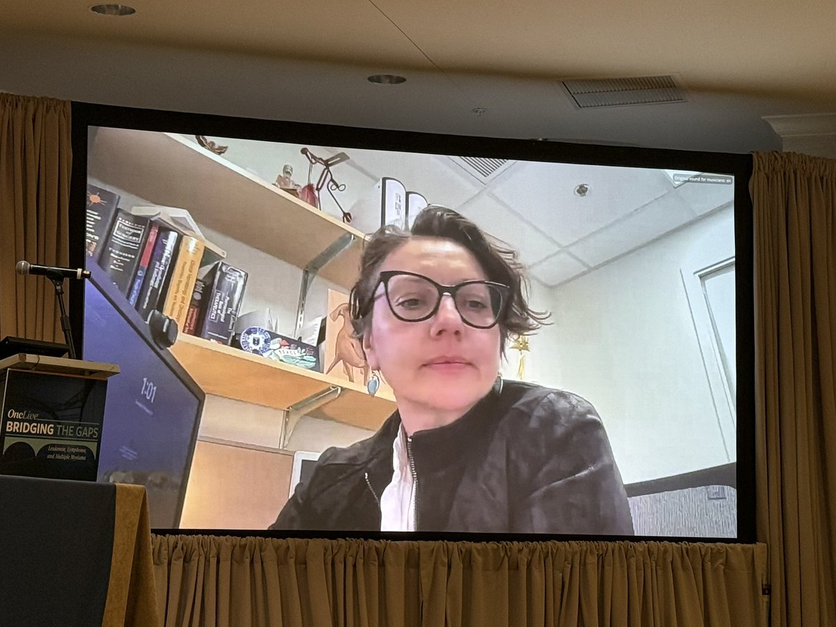 Myeloma_Doc's tweet photo. Dr Diana Cirstea speaking on CAR T-cell Therapies in Triple-class Refractory Multiple Myeloma at the #OncLive Bridging the Gaps: Leukemia, Lymphoma, & Multiple #Myeloma, February 24-25,2026. https://t.co/U31hjyMgWE
