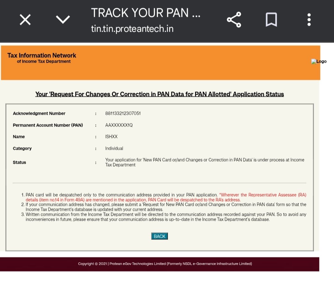 ku03993200's tweet photo. My uncle's PAN card is under process for more than one month kindly took after the matter and solve it as soon as possible. @IncomeTaxIndia @ProteanEgovTech @IncomeTaxWB https://t.co/eTM3m2if1L