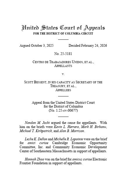 BREAKING: The U.S. Court of Appeals has ruled in favor of President Trump’s Treasury Department, allowing the IRS to share data with DHS for immigration enforcement purposes.