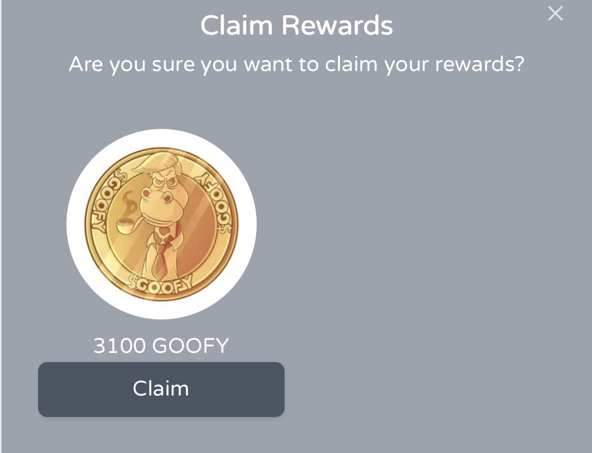 Vegasdan_420's tweet image. Claimed some $Goofy on my Pepe Quest 💯 Be ready next time! 

@PepeGodsSol Thanks VKG ✊🏼

Hosted on the legends @LunardollzNft platform 🔥

@GoofyGiraffes_ 

#GOOFY