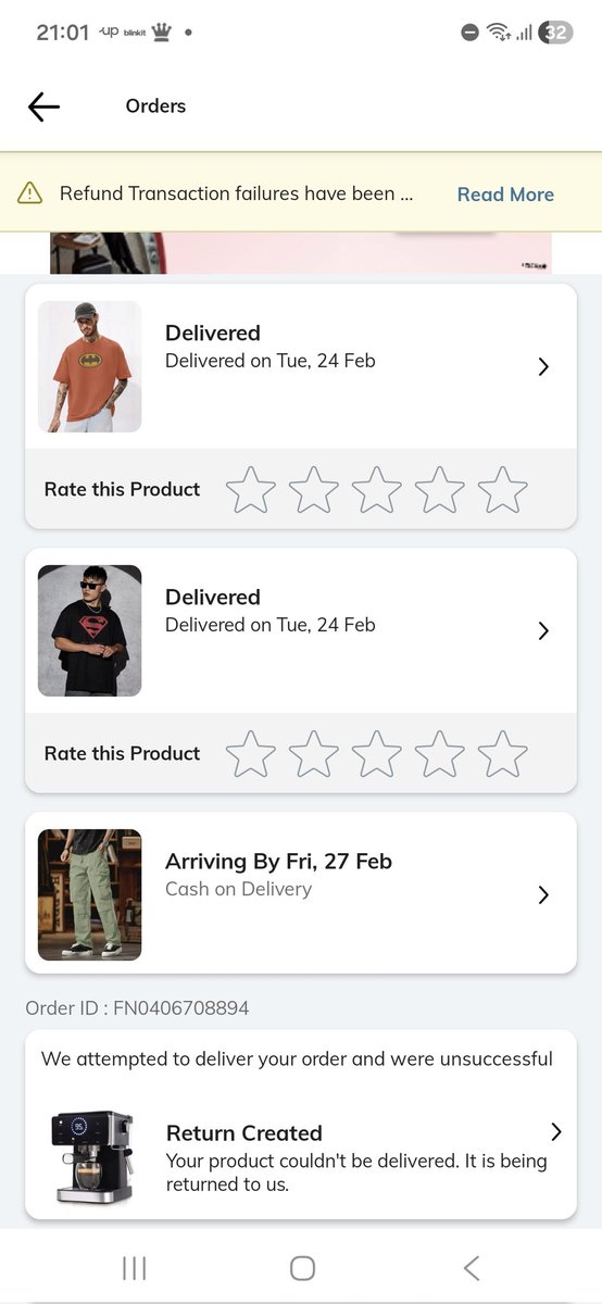 ShanksRo's tweet photo. @AjioCares @delhivery If the item was never handed to logistics, it could not have been returned.This was not merely a pricing fluctuation. The order was confirmed and marked dispatched at a specific price.@AjioCares @AJIOLife @delhivery https://t.co/7afGpsZIkj
