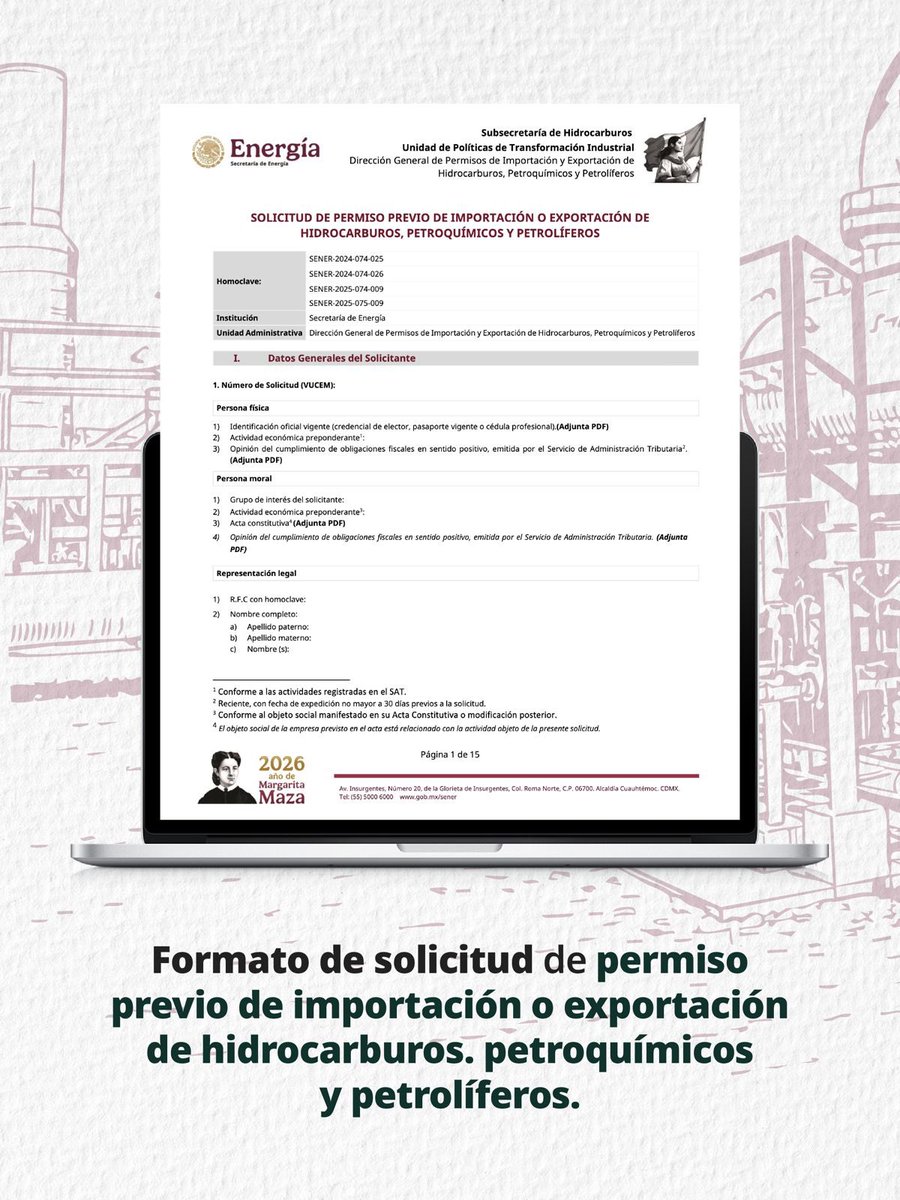 SENER México tweet media