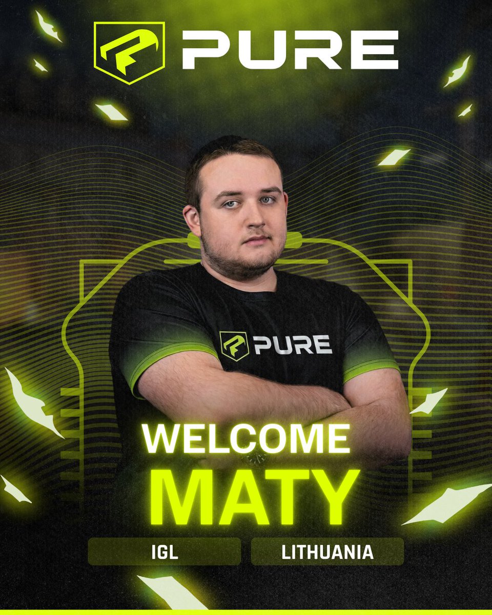 CSPUREGG's tweet photo. Welcome to the squad, @maty0_csgo  🇱🇹

Our new IGL is locked in and ready to lead PURE to the next level. 🎯🔥

#PUREPOWER #WelcomeMaty #IG https://t.co/7Uzzvqe0e1