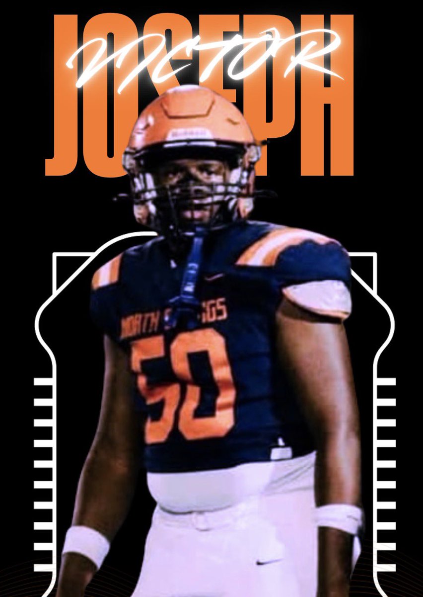 NSHSFOOTBALL63's tweet photo. senior spotlight: Joseph
Victor (#50)
The anchor in the trenches. Joseph is the kind of lineman every team needs - powerful, disciplined, and willing to do the dirty work that wins games. His toughness, leadership, and consistency have made him a cornerstone for North Springs. https://t.co/UKRrObrRg8
