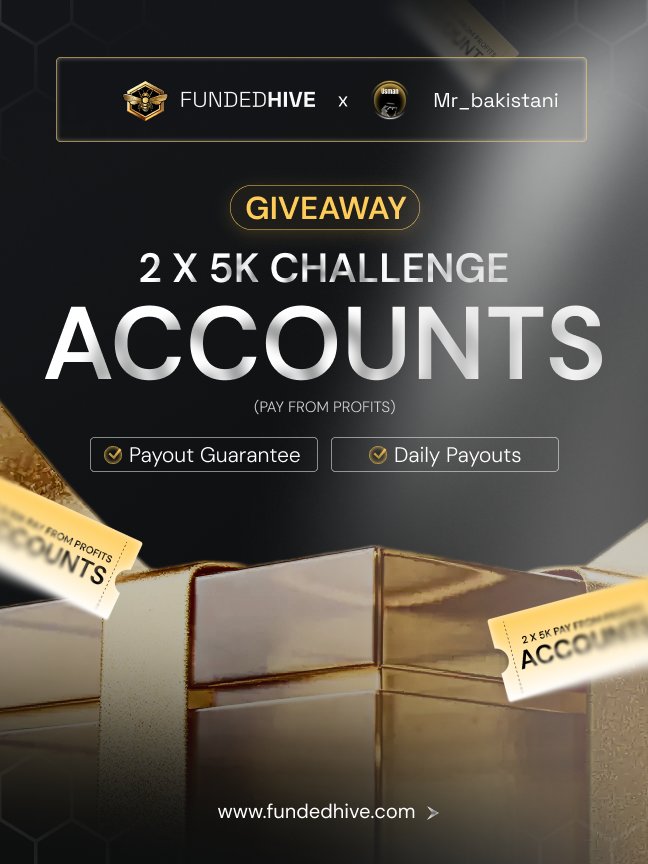 🔥 We are giving away 2x5K PFP Accounts with fundedhive💰

✅ Follow <a href="/musman7kn/">Mr_bakistani</a> &amp; @fundedhive
❤️ Like + 🔁 Repost this post
👥 Tag 3 traders in comments
💬 Join Discord: discord.com/invite/trading…

⏳ Winners in 5 days 🏆
