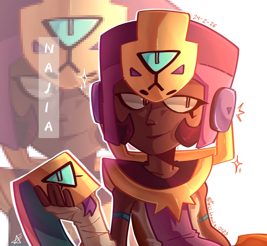 Najia ✨️ #BrawlstarsNajia #Brawlstars #art