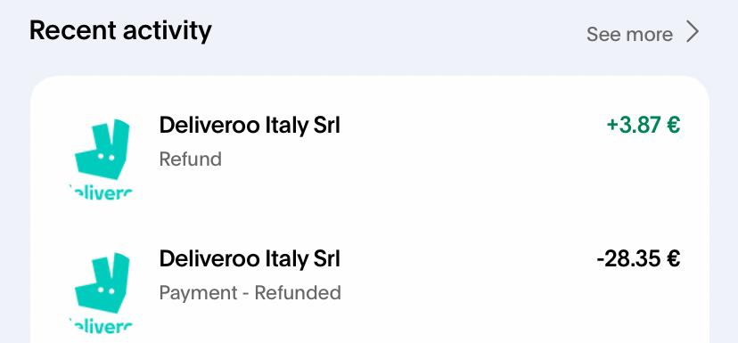 iaamok's tweet photo. I delete my Deliveroo account after this terrible experience!!
@Deliveroo @DeliverooHelp @Deliveroo_Italy was charged for items never delivered. Support confirmed the refund but only part was returned, then the chat was closed without solution. Unacceptable! Proof below. images: https://t.co/EExKSNEcHa
