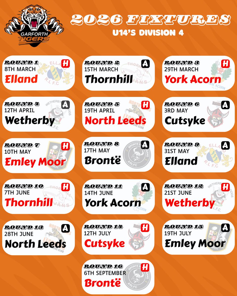 Garforth Tigers 🐅 tweet media