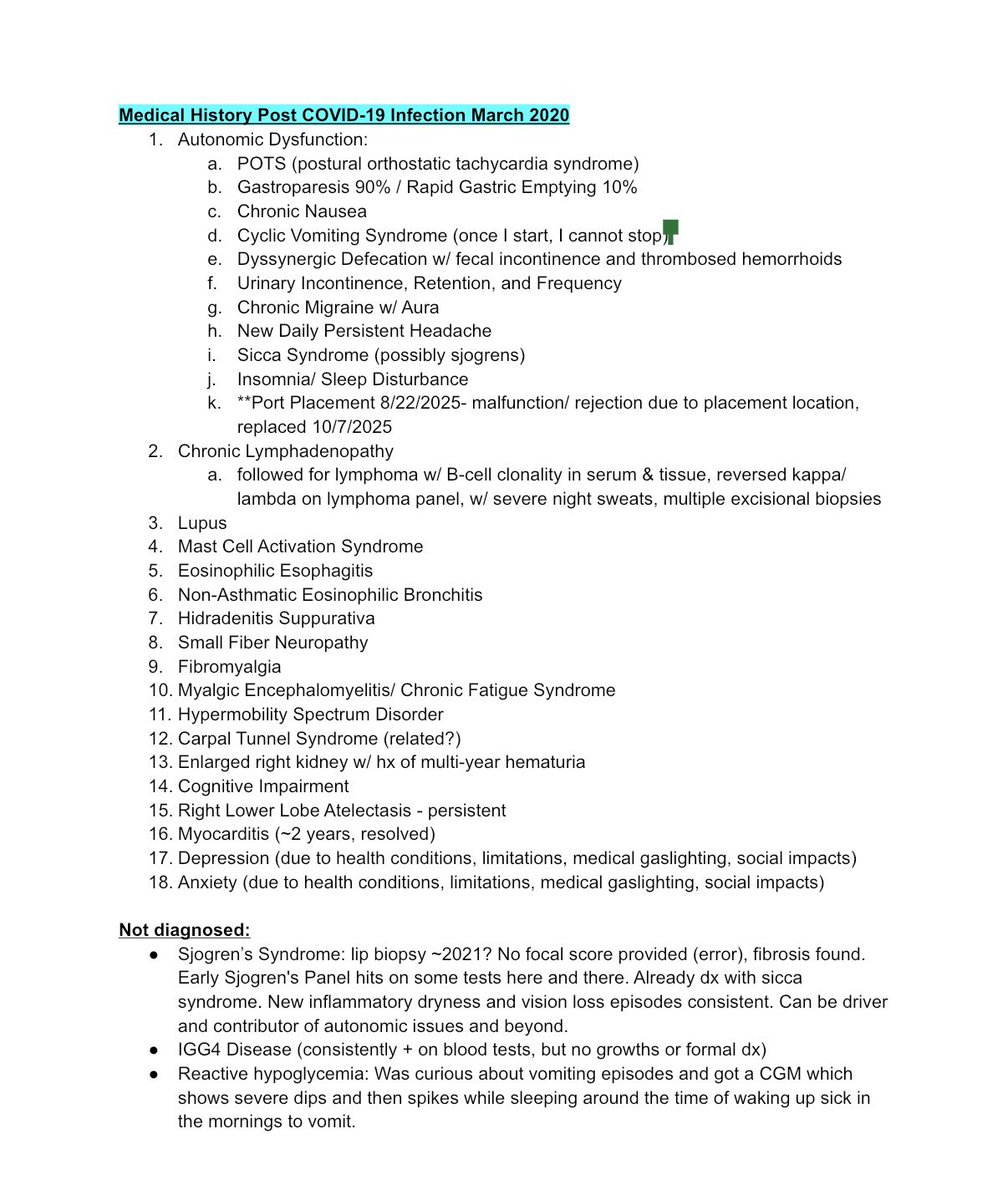 People hear Long COVID and scoff. 

Let me enlighten you as to what Long COVID actually looks like as your immune system is decimated. 

Pre-existing conditions you ask? PCOS, hypertension, CPTSD, a congenital heart anomaly no one knew about and that causes no issues to date,