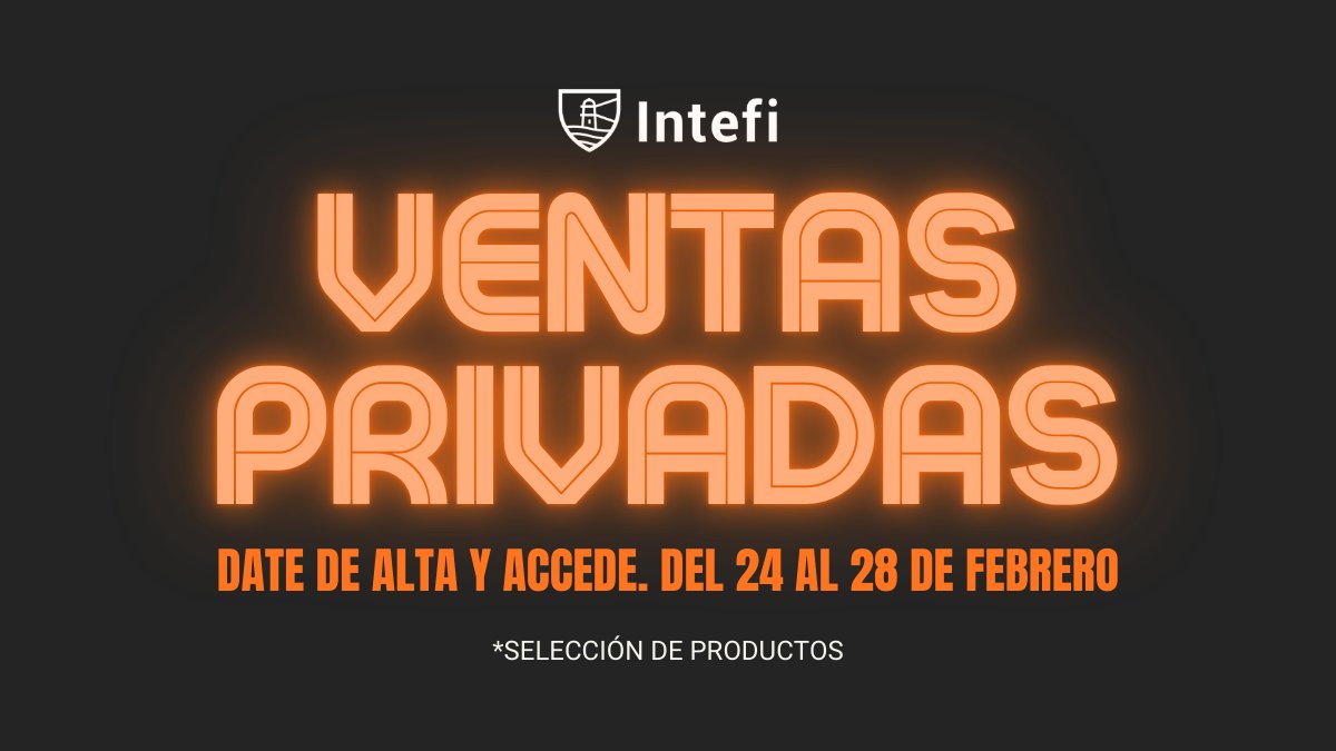 ¿Tu propósito era aprender a invertir este año? 🎯

Lo ponemos fácil (y con ventaja).

Vuelven las Ventas Privadas Intefi. Del 24 al 28 de febrero.

Accede antes que nadie a:

✅ Descuentos exclusivos.
✅ Preventas con -10%.
✅ Formación de alto nivel con expertos del sector.

La