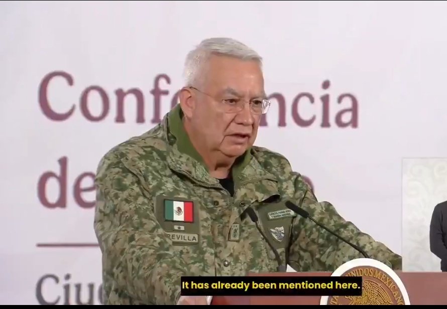 🔴وزير الدفاع المكسيكي ريكاردو تريفيلا

  "80% من الأسلحة المصادرة من عصابات المخدرات أمريكية الصنع

 بينما جزء كبير من الاسلحه المتبقية التي تمت مصادرتها من الكارتالات هي إسرائيلية الصنع".