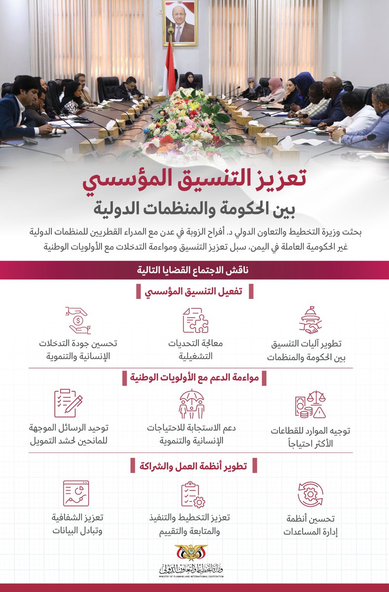 وزارة التخطيط والتعاون الدولي - اليمن tweet media