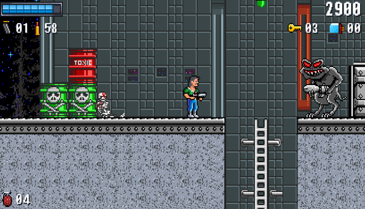 I've said this before. Biomenace was a huge influence on my own game ...