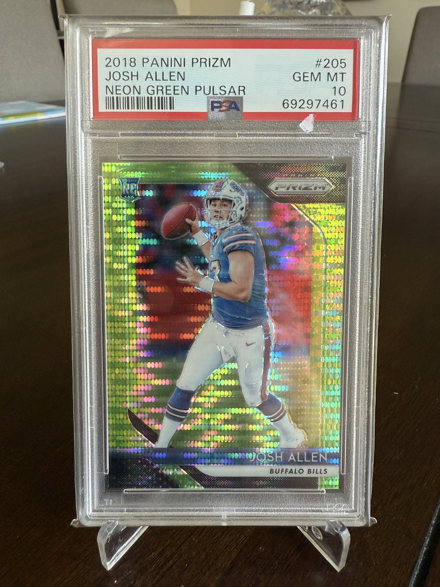 🚨RAZZ🚨20% FILLED Josh Allen Neon Green Pulsar PSA 10 100 spots