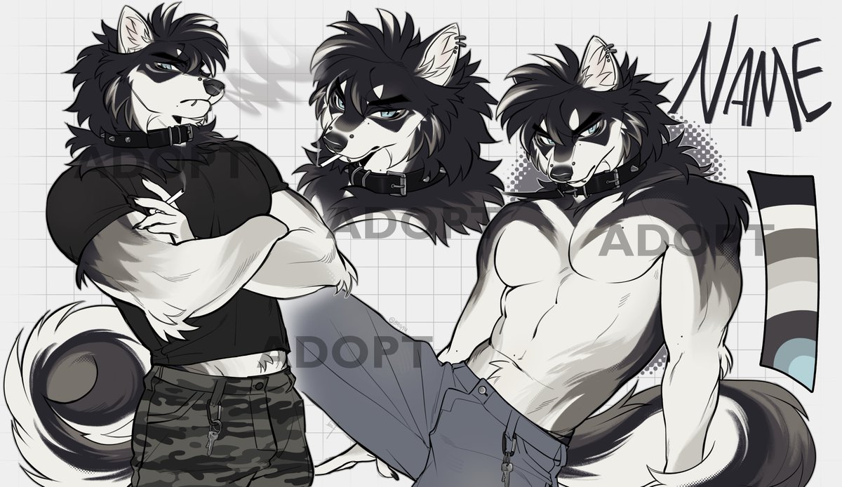 Malamute Adopt auction 🖤🤍
more info below!