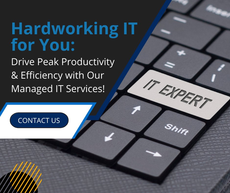 Make sure that your IT equipment is working as hard as you are. With our Managed IT service, you can ensure that high-quality machines drive peak productivity and efficiency.

Contact us today!

#ManagedITServices #ITSupport #BusinessProductivity #TechnologyEfficiency