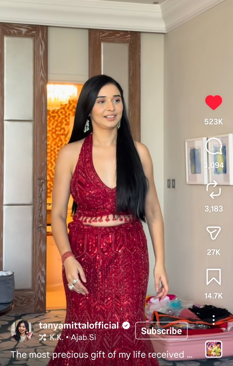 Thu thu thu 🧿🧿🧿🧿
The reach ❤️‍🔥🤌

#TanyaMittal #TanyaKaParivaar #TanyaMittal𓃵