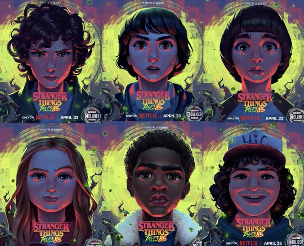 New posters for Stranger Things: Tales From '85